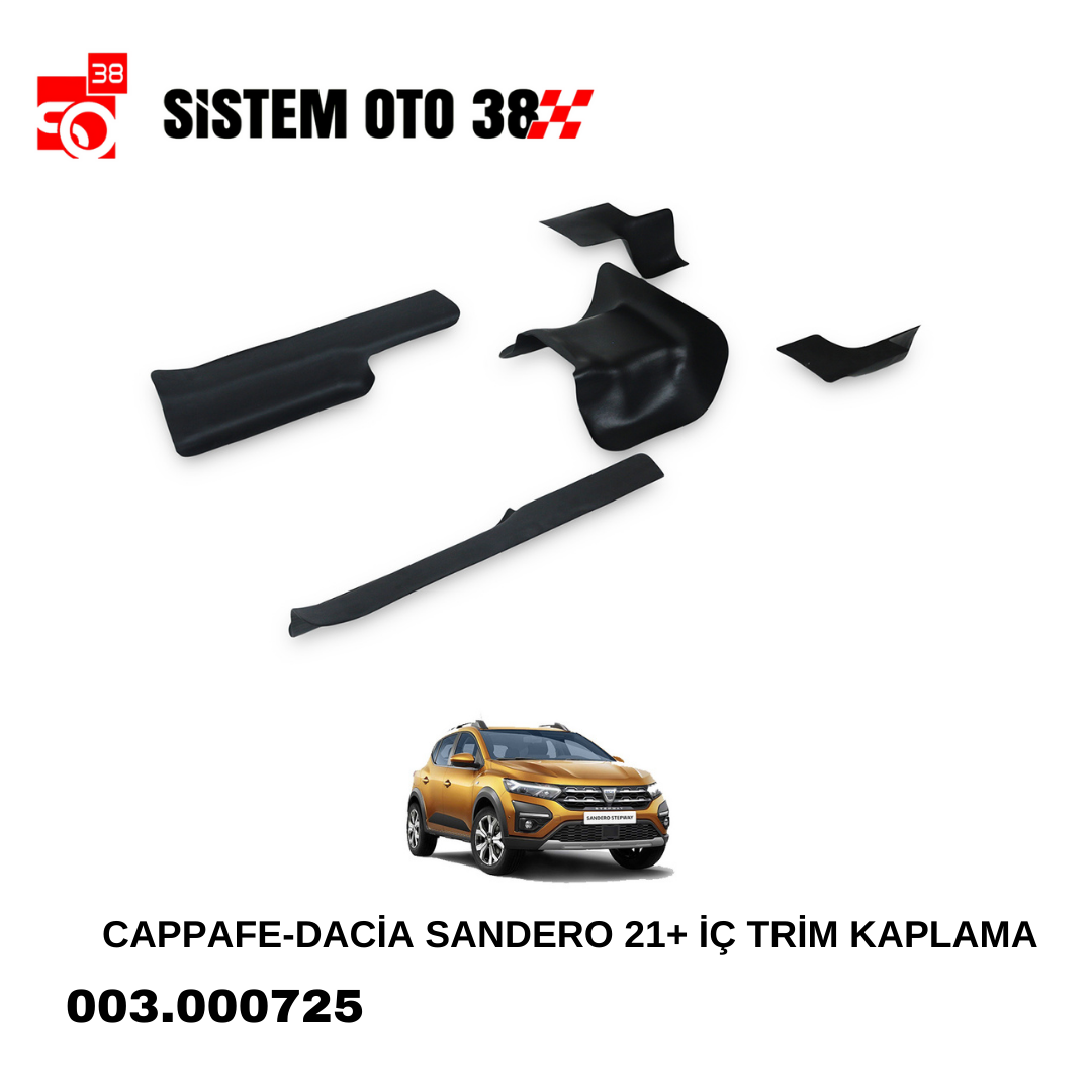 CAPPAFE-DACİA SANDERO 21+ İÇ TRİM KAPLAMA | | ARAÇ DIŞI AKSESUARLAR
