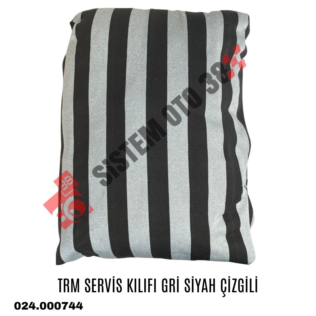 TRM SERVİS KILIFI GRİ SİYAH ÇİZGİLİ | | KOLTUK KILIF VE MİNDER