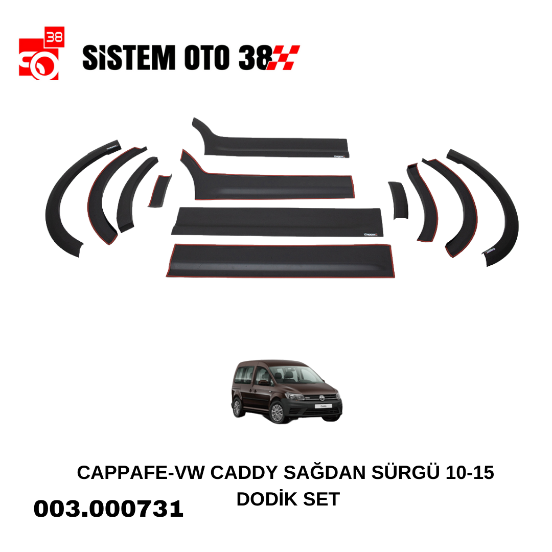 CAPPAFE-VW CADDY SAĞDAN SÜRGÜ 10-15 DODİK SET | | ARAÇ DIŞI AKSESUARLAR
