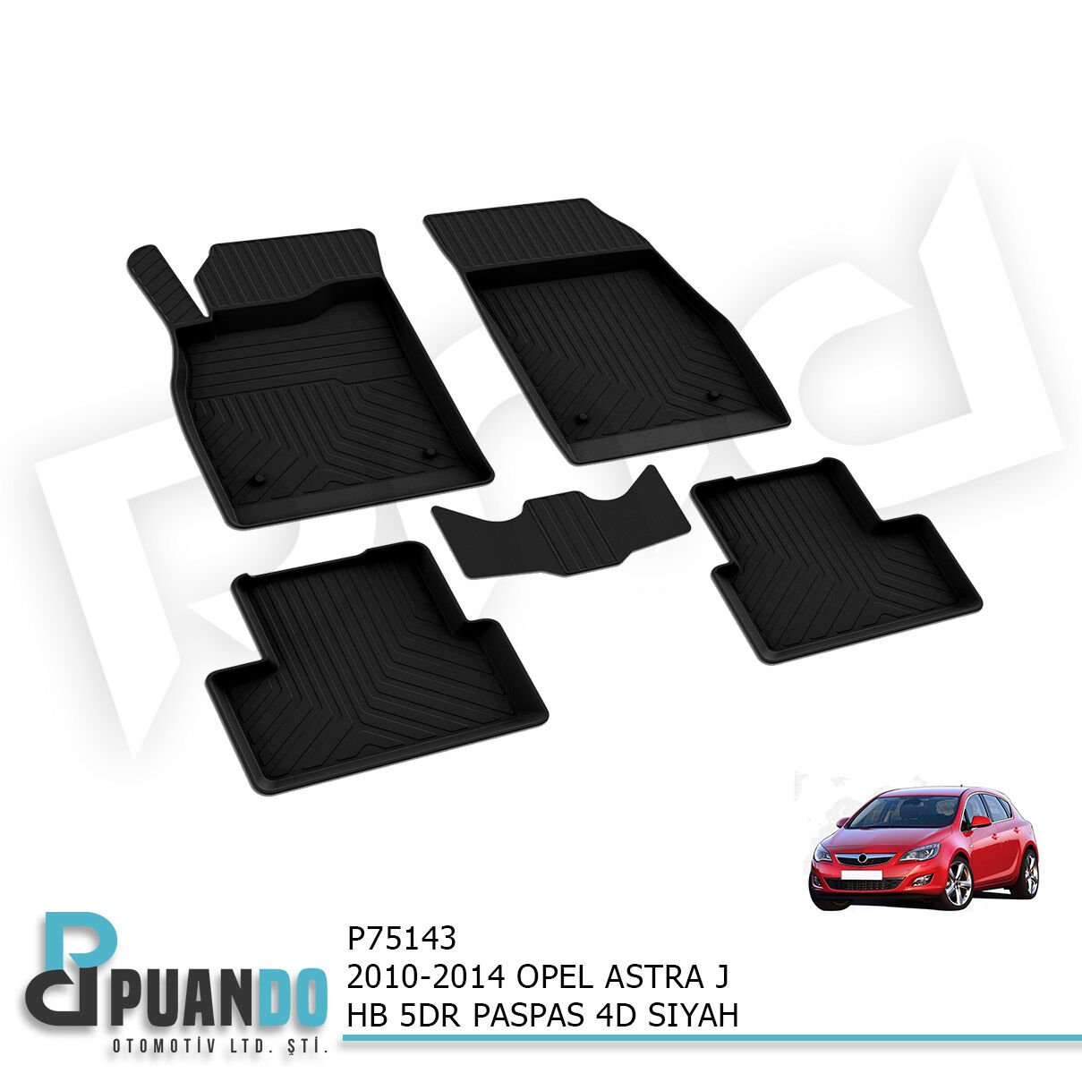 2010-2014 OPEL ASTRA J HB 5KP PASPAS 4D SIYAH