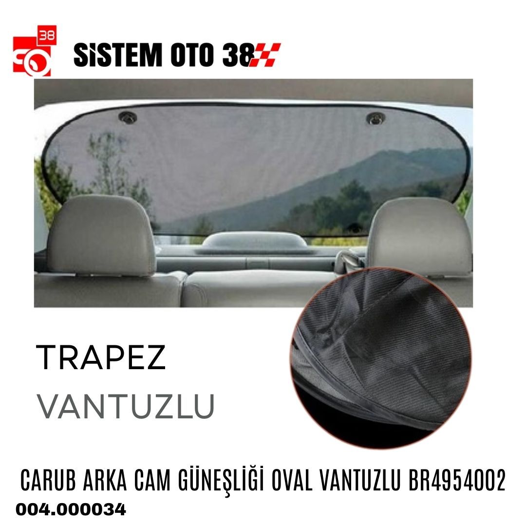 CARUB ARKA CAM GÜNEŞLİĞİ OVAL VANTUZLU BR4954002 | | ARAÇ İÇİ AKSESUARLAR