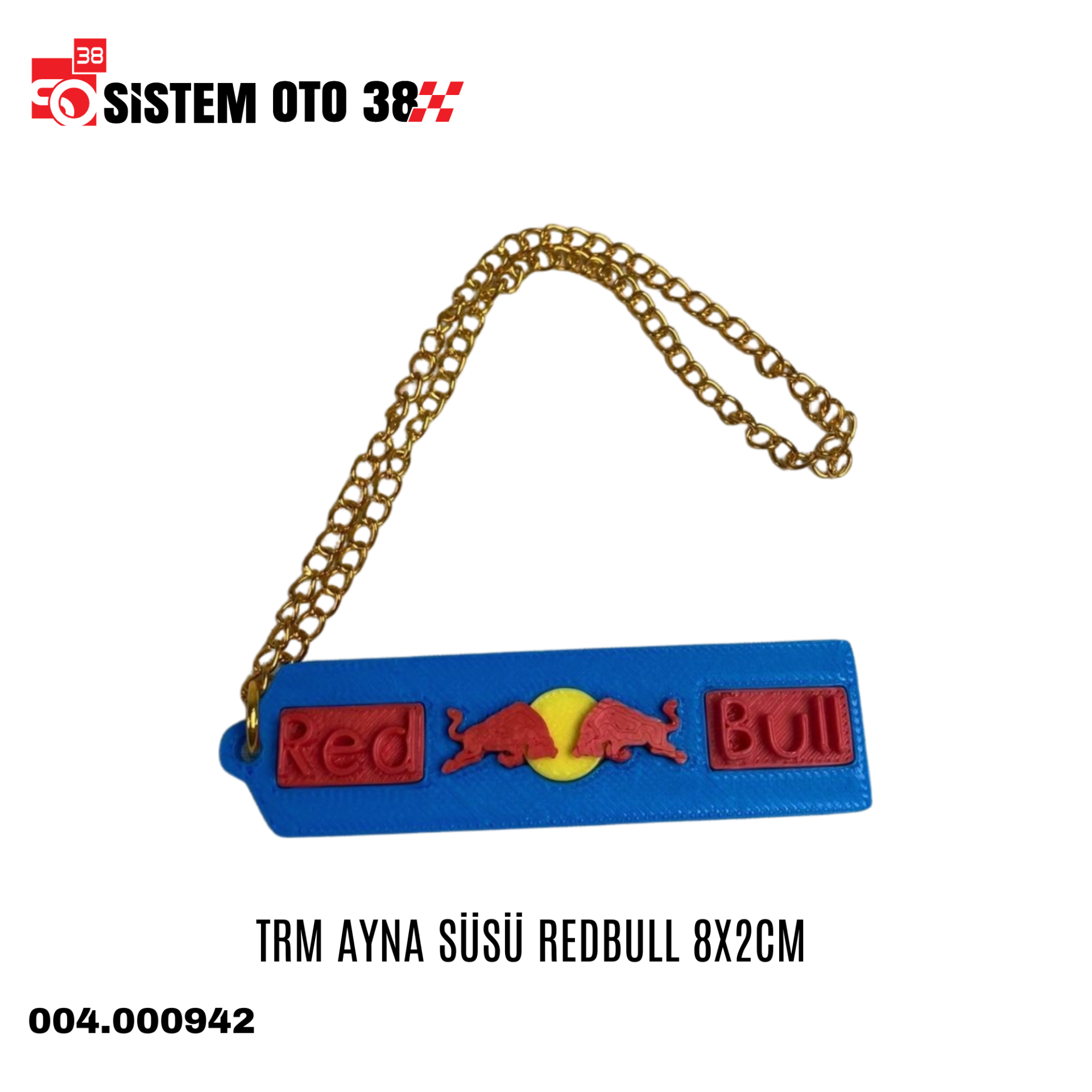TRM AYNA SÜSÜ REDBULL 8X2CM | | ARAÇ İÇİ AKSESUARLAR