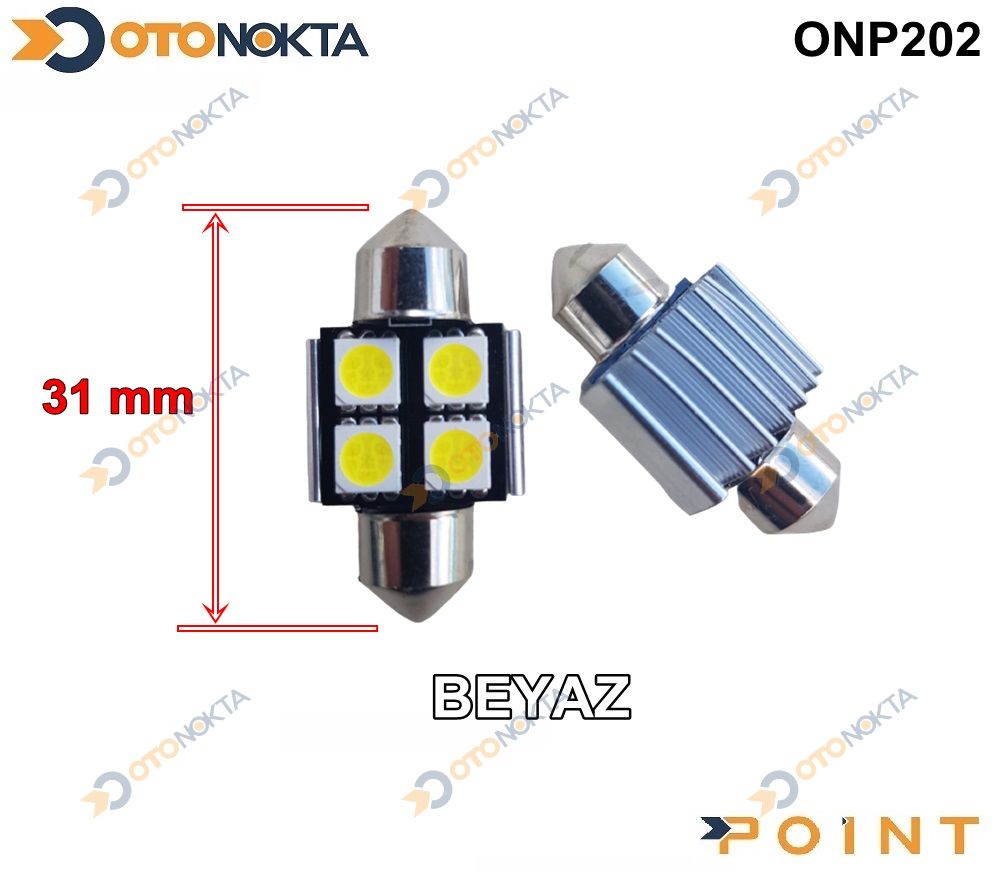 SOFIT AMPUL CANBUS 4 LED 31MM JAPON TIP BEYAZ 0765
