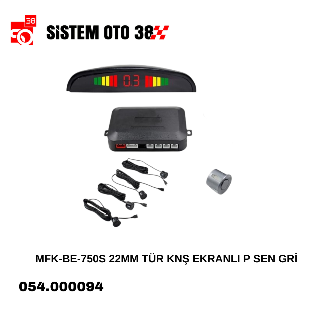 MFK-BE-750S 22MM TÜR KNŞ EKRANLI P SEN GRİ | | PARK SENSÖRLERİ