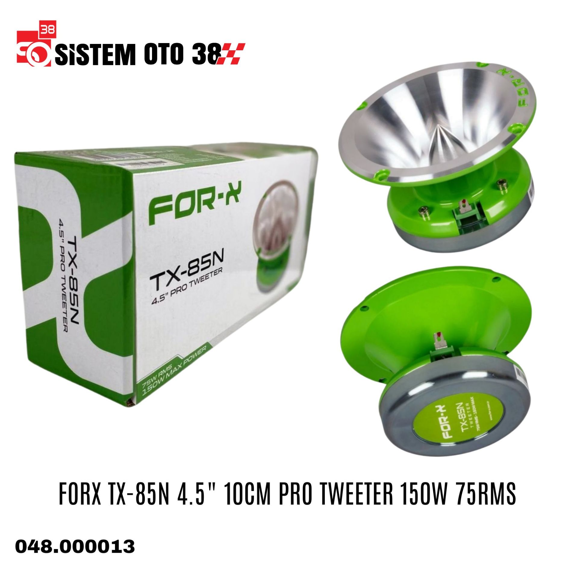 FORX TX-85N 4.5'' 10CM PRO TWEETER 150W 75RMS | | TWİTTERLAR