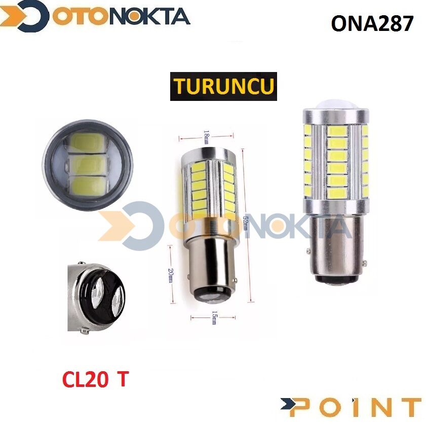 AMPUL CANBUS 1016 TURUNCU 1016-CL20 T