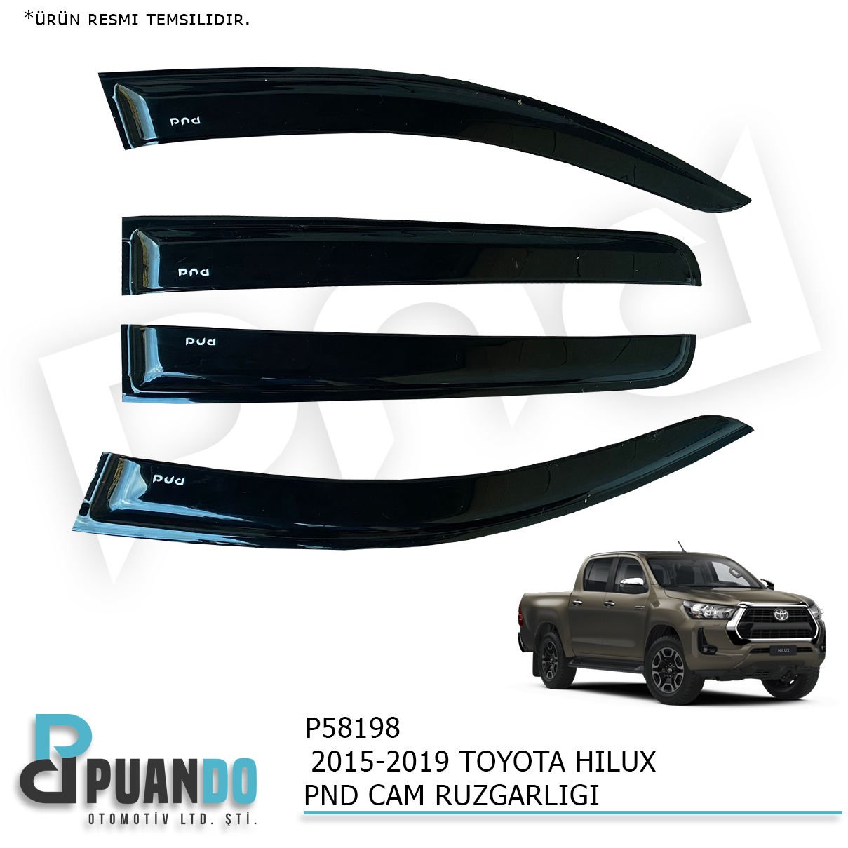 2012-2016 TOYOTA HILUX PND CAM RUZGARLIGI