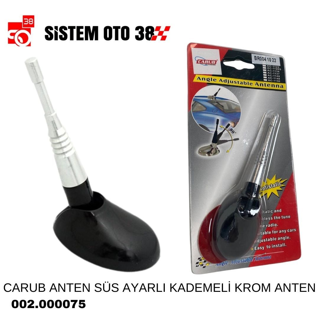 CARUB ANTEN SÜS AYARLI KADEMELİ KROM ANTEN | | ANTENLER