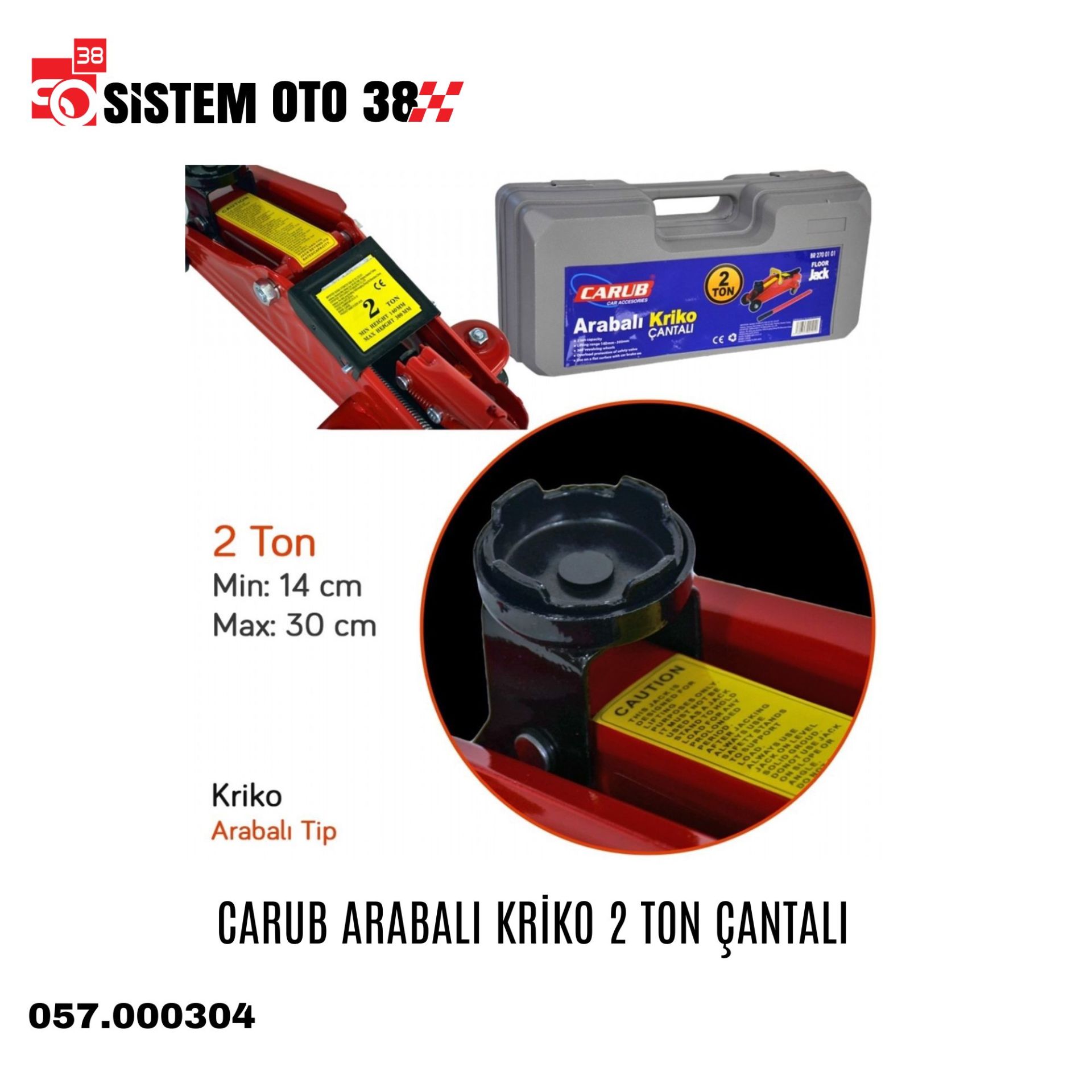 CARUB ARABALI KRİKO 2 TON ÇANTALI | | MUHTELİF ÜRÜNLER