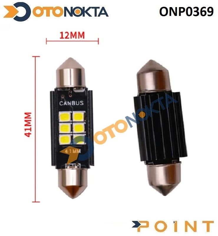 SOFIT AMPUL 12V 6 LED 41MM CANBUS BEYAZ POINT