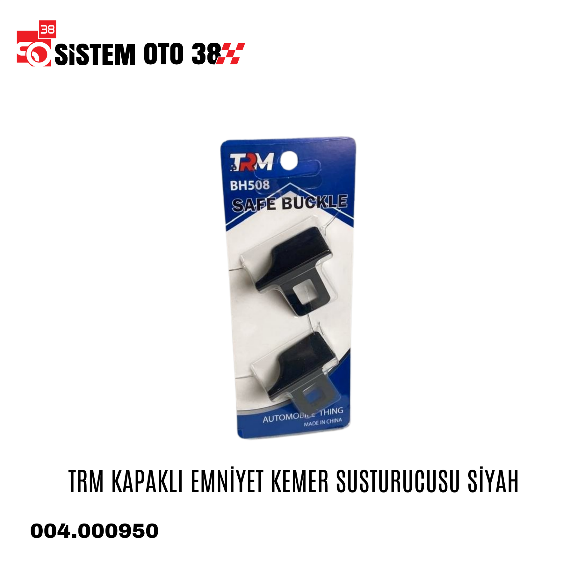 TRM KAPAKLI EMNİYET KEMER SUSTURUCUSU SİYAH | | ARAÇ İÇİ AKSESUARLAR
