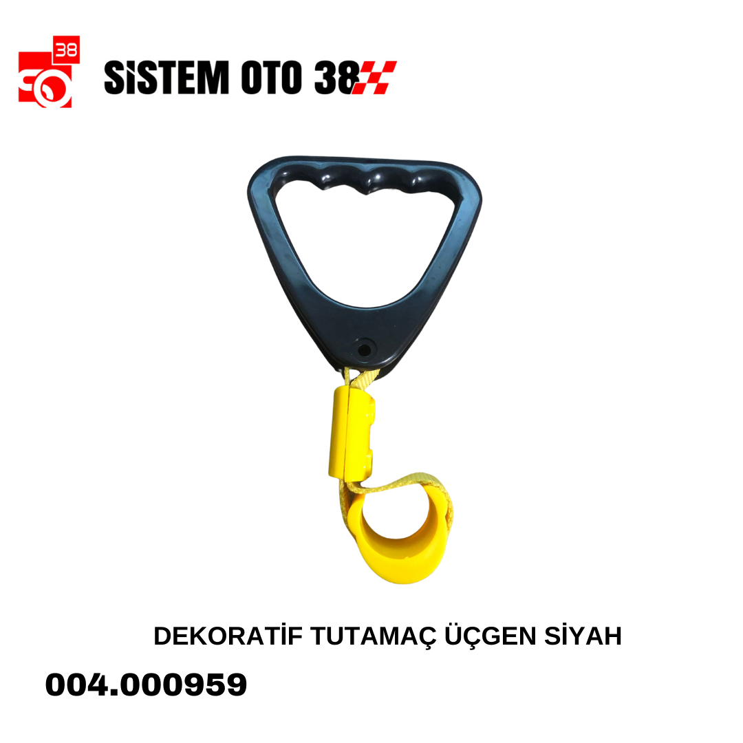 DEKORATİF TUTAMAÇ ÜÇGEN SİYAH | | ARAÇ İÇİ AKSESUARLAR