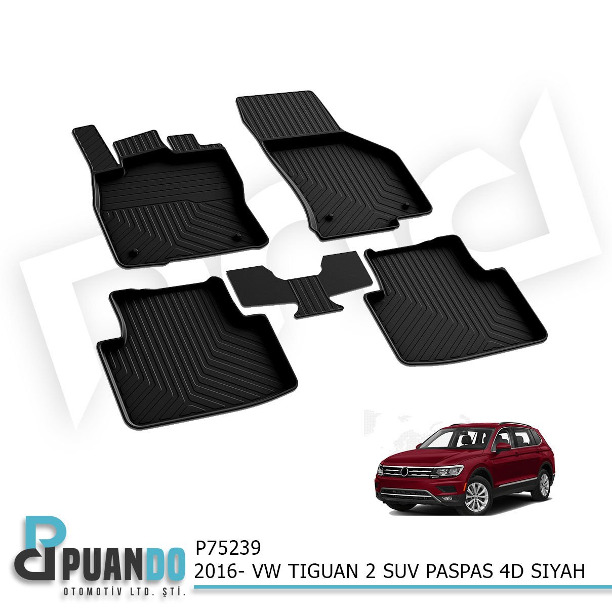 2016-2022 VW TIGUAN 2 SUV PASPAS 4D SIYAH