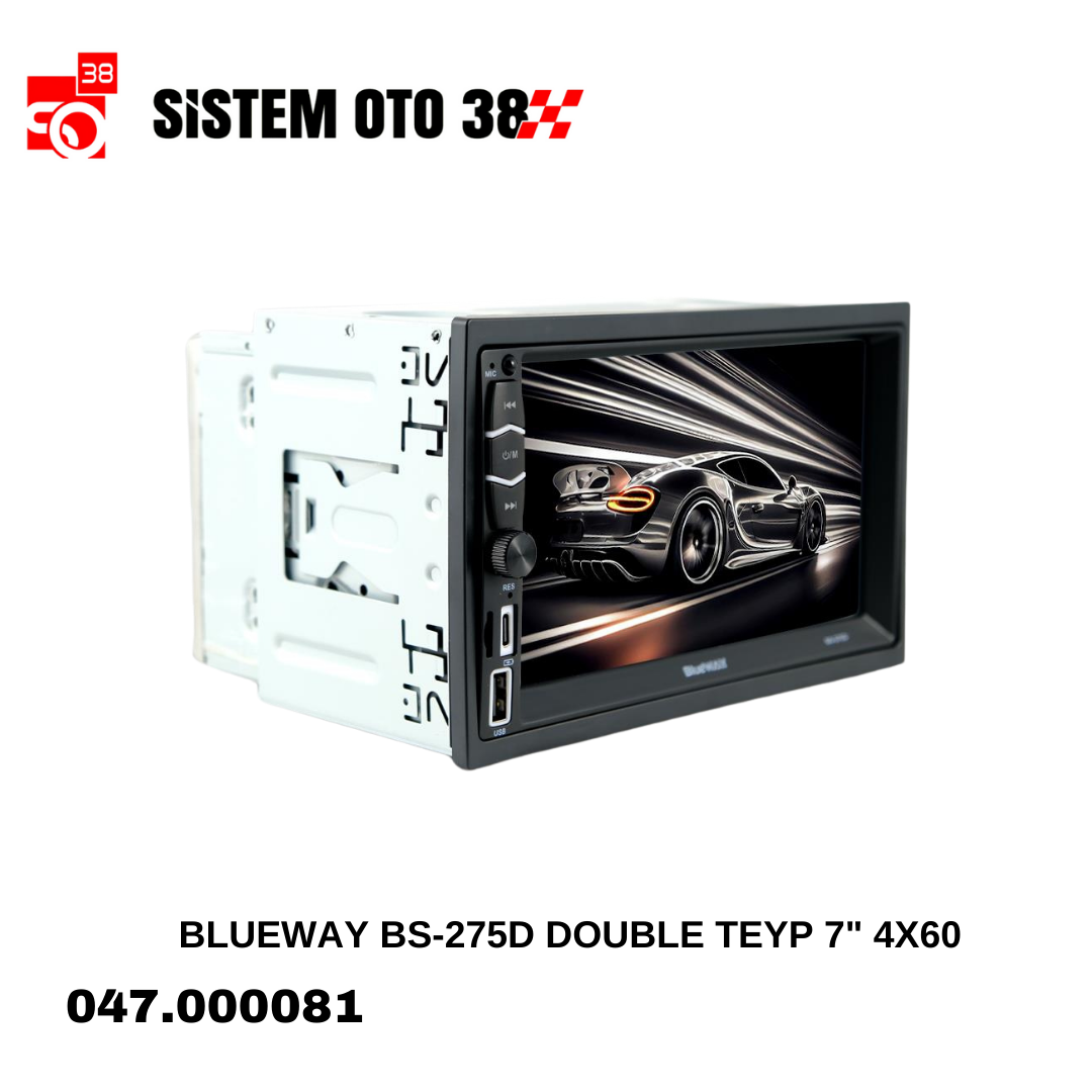 BLUEWAY BS-275D DOUBLE TEYP 7'' 4X60 | | TEYPLER