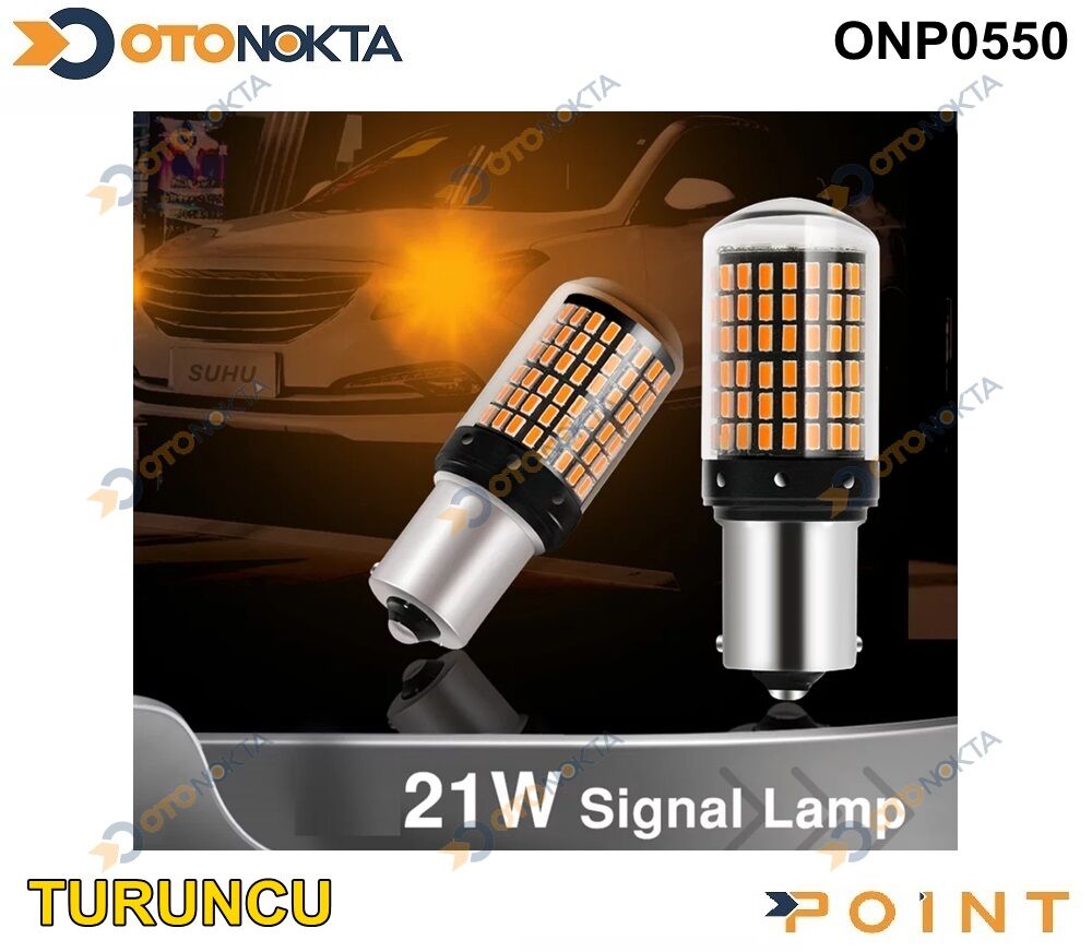 AMPUL STOP 93 TEK DUY 144 LED TURUNCU POINT