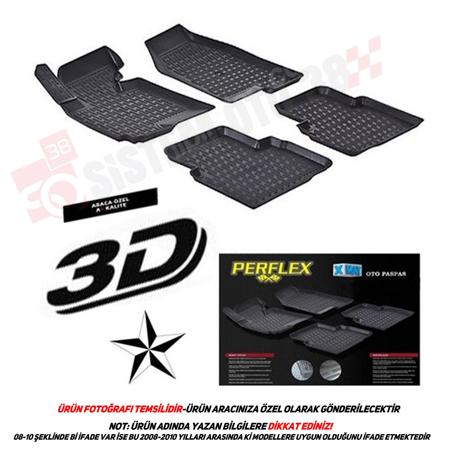 PRF3D-TOYOTA AURİS 2013+ BEJ 3D PASPAS | | 3D PASPASLAR