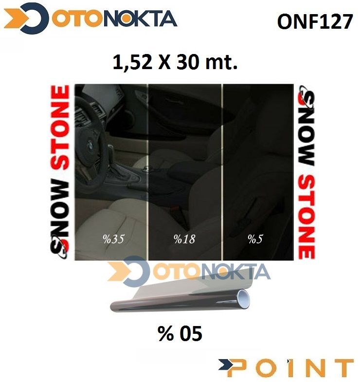 CAM FILMI 152X30MT SUPER DARK BLACK %05 SNOW STONE