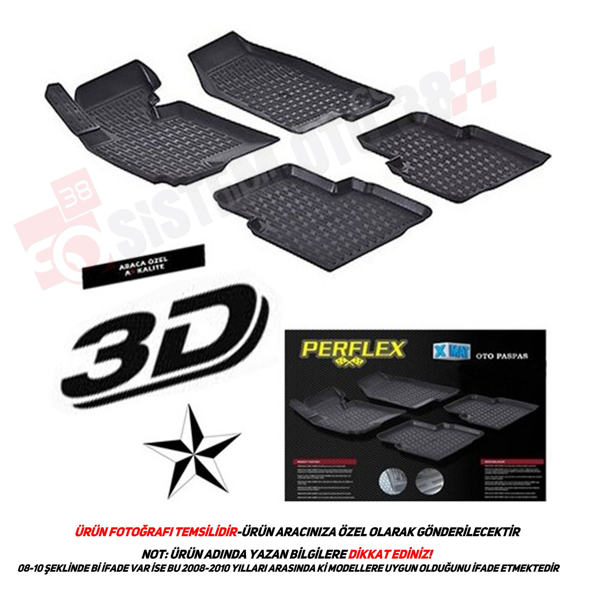 PRF3D-TOYOTA RAV-4 06-09 3D PASPAS X-MAT | | 3D PASPASLAR