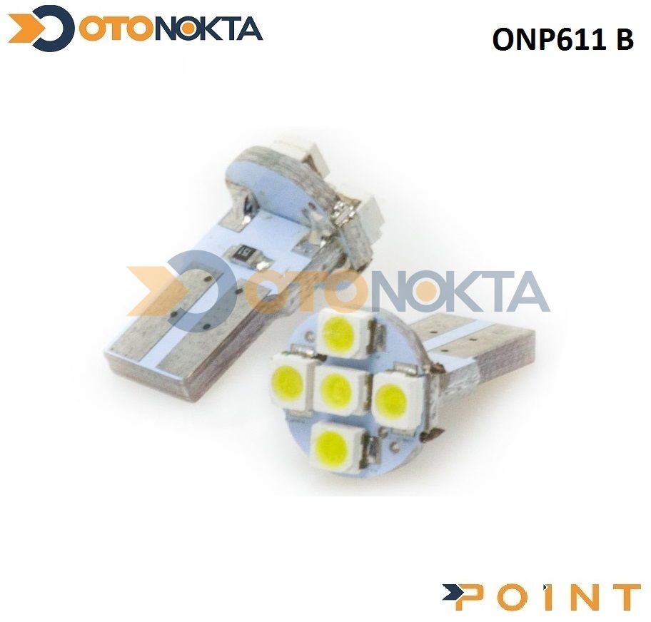 PARK AMPUL DIPSIZ 5LED EKONOMIK T10-05 BEYAZ POINT