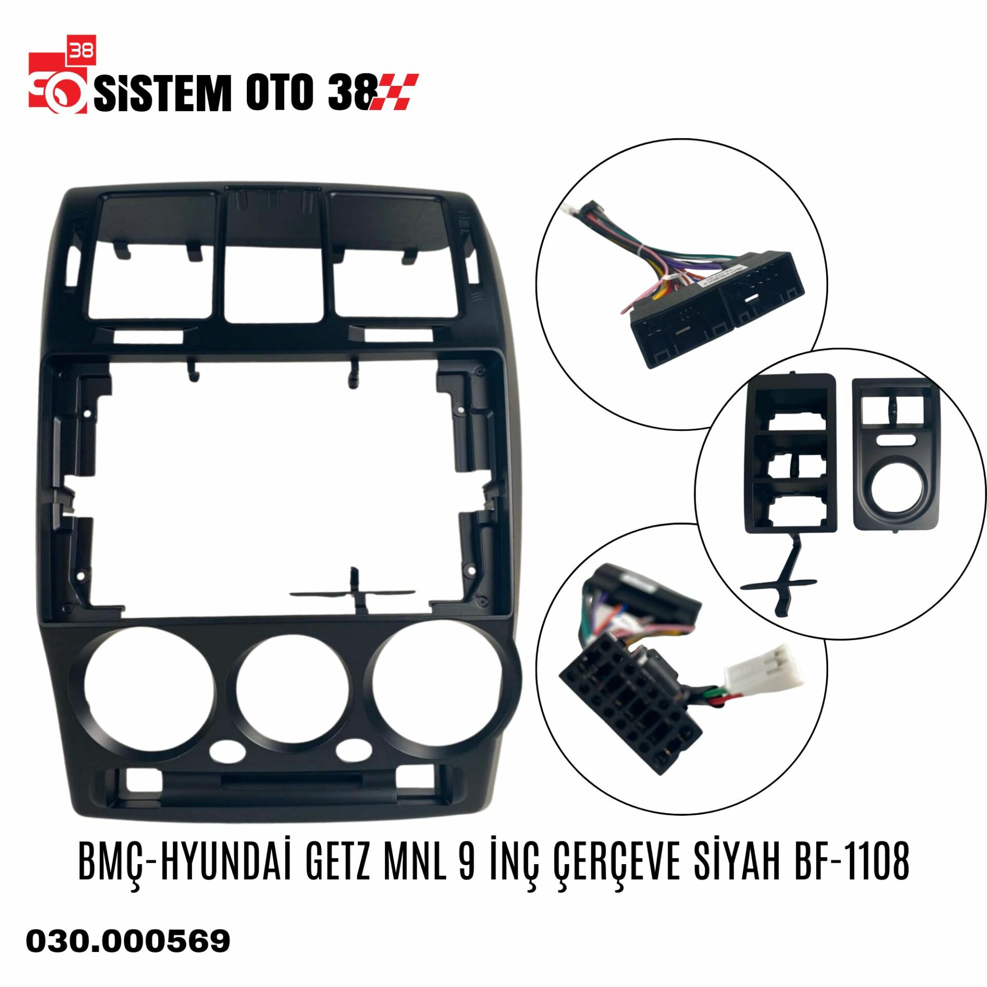 BMÇ-HYUNDAİ GETZ MNL 9 İNÇ ÇERÇEVE SİYAH BF-1108 | | MULTİMEDYALAR