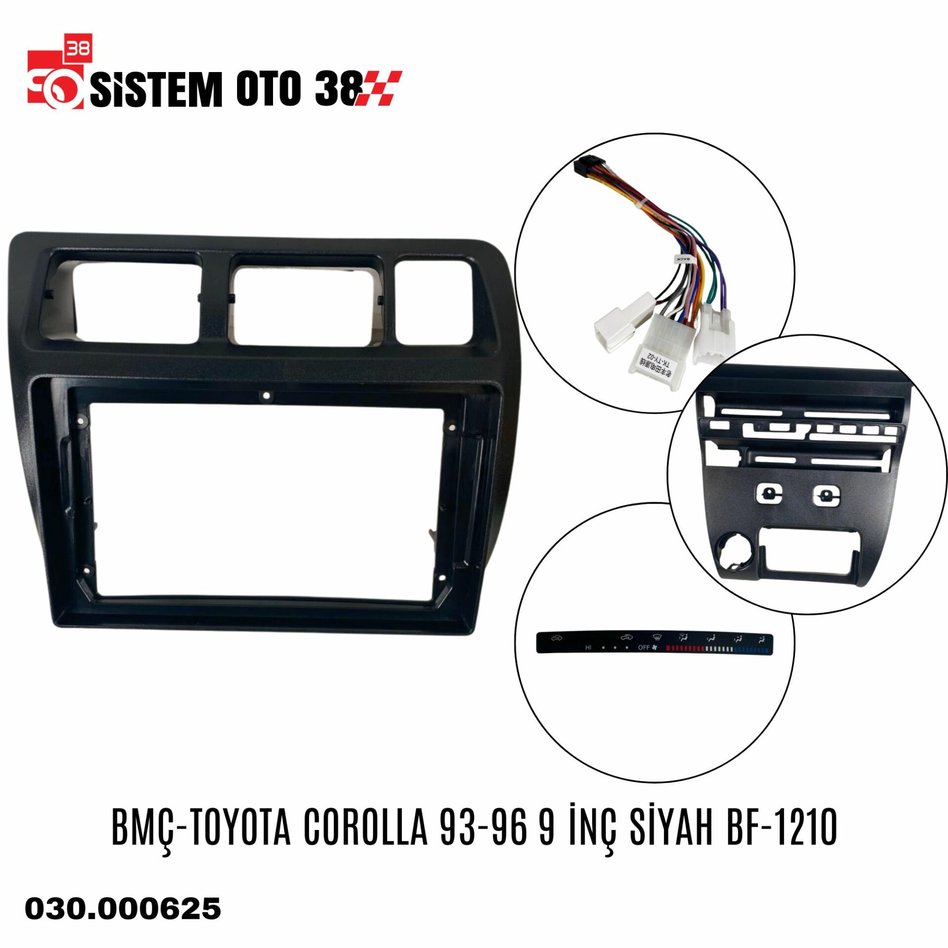 BMÇ-TOYOTA COROLLA 93-96 9 İNÇ SİYAH BF-1210 | | MULTİMEDYALAR
