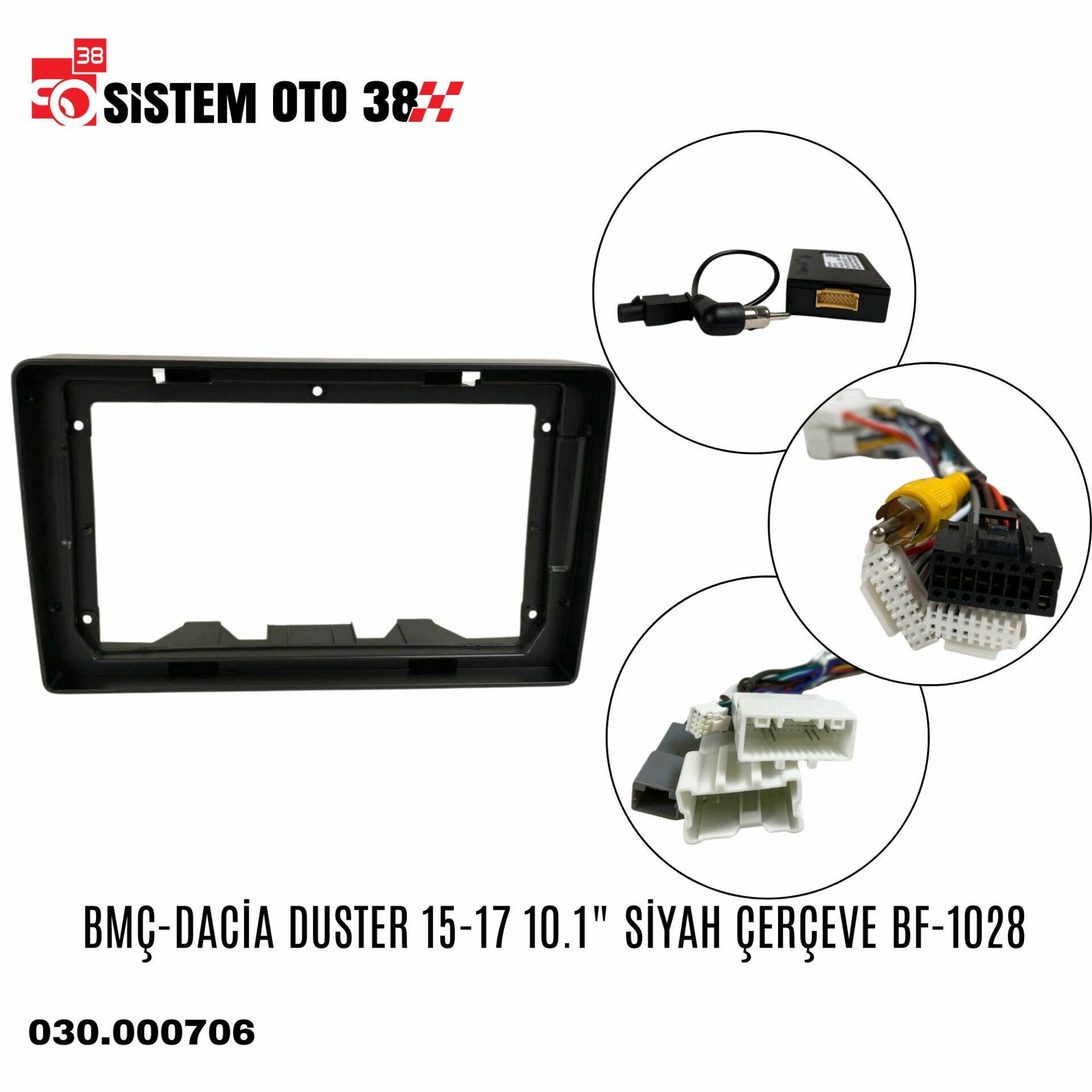BMÇ-DACİA DUSTER 15-17 9'' SİYAH ÇERÇEVE BF-1028 | | MULTİMEDYALAR