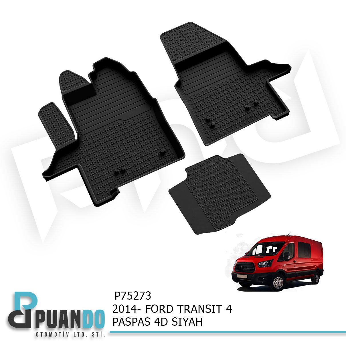 2014- FORD TRANSIT 4 PASPAS 4D SIYAH