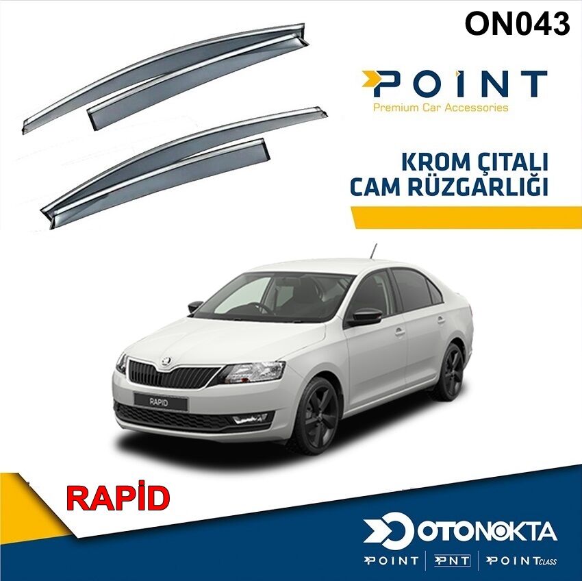 CAM RUZGARLIGI 4 LU KROMLU SKODA RAPID POINT