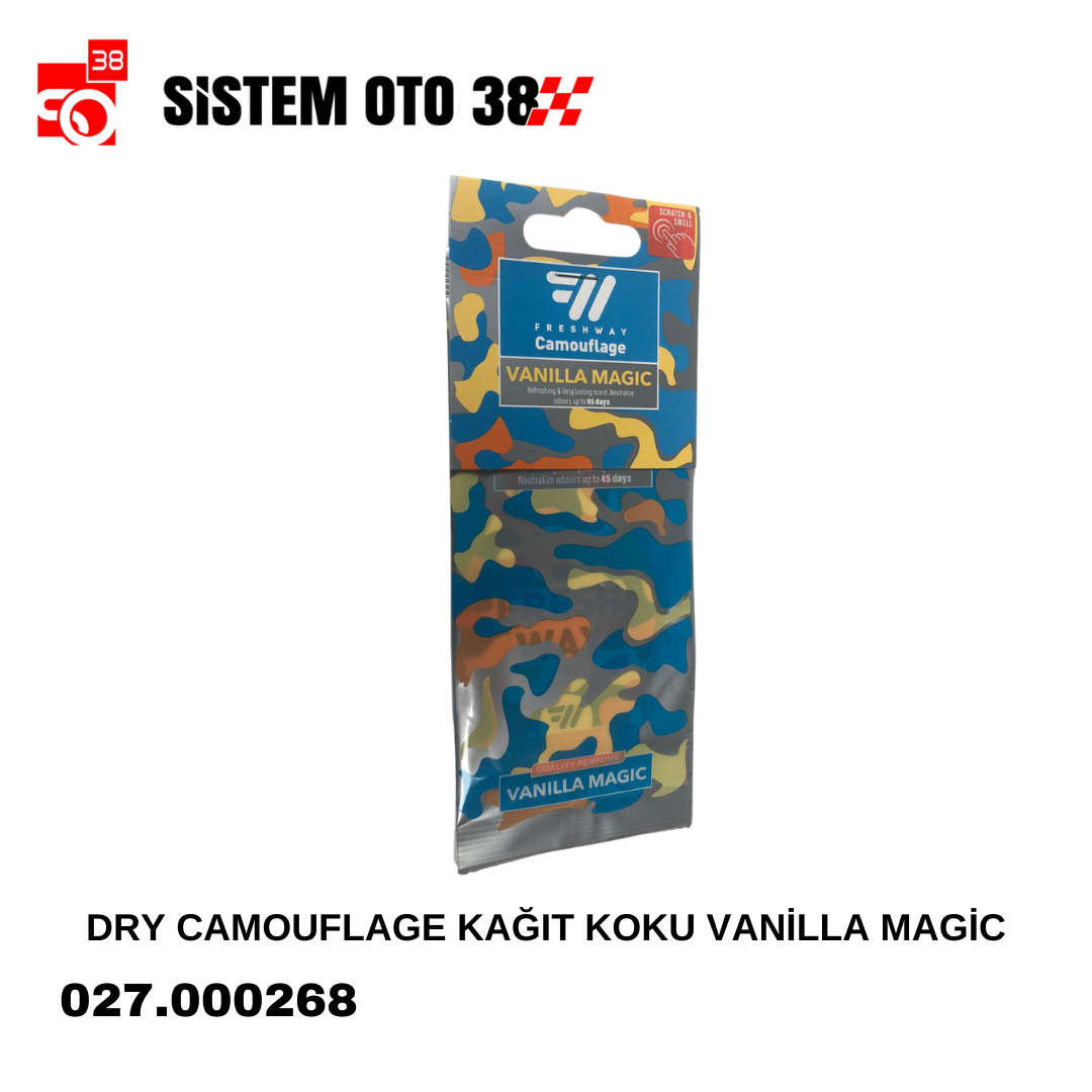 DRY CAMOUFLAGE KAĞIT KOKU VANİLLA MAGİC | | KOZMETİK GRUBU