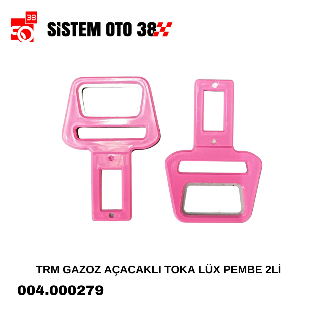 TRM GAZOZ AÇACAKLI TOKA LÜX PEMBE 2Lİ | | ARAÇ İÇİ AKSESUARLAR