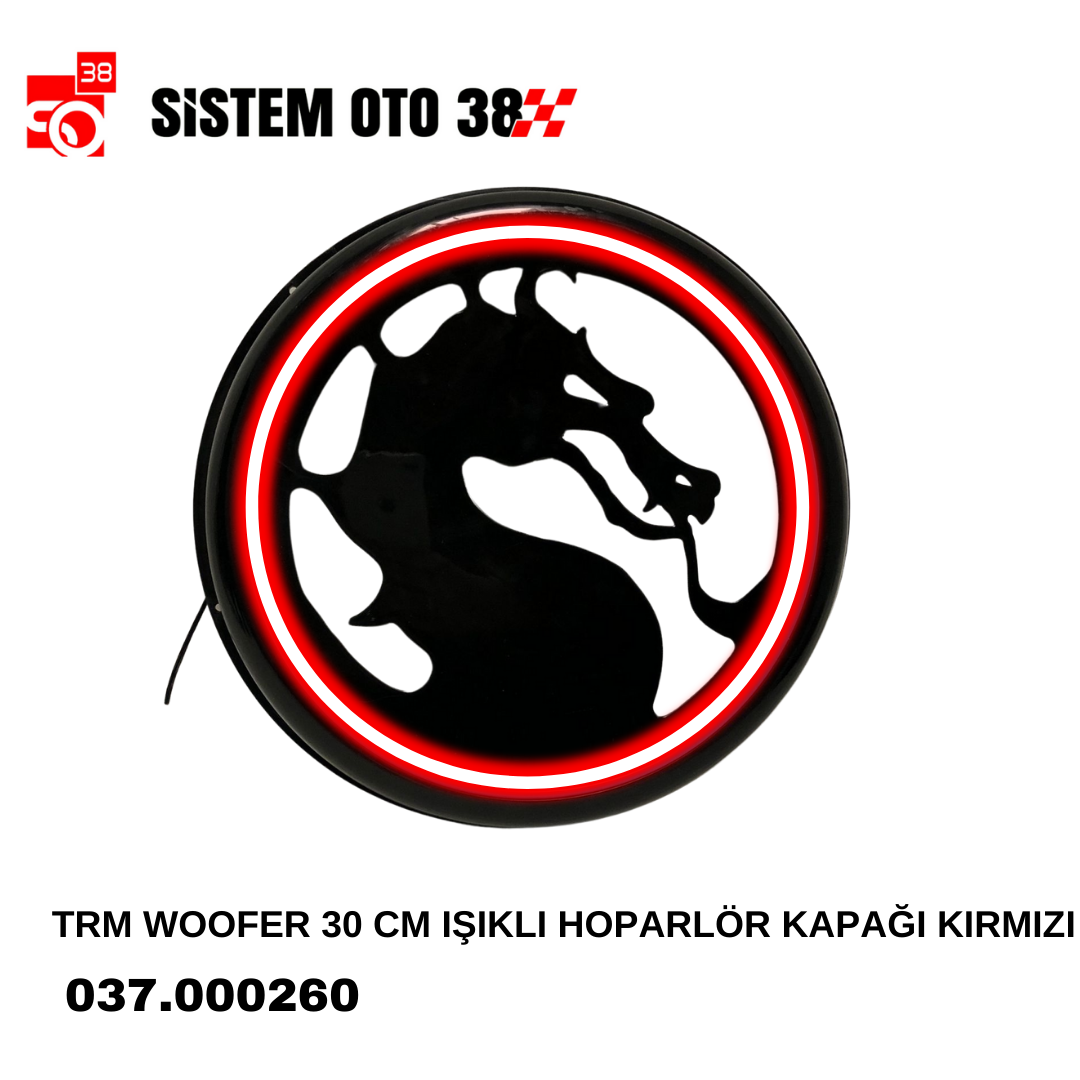 TRM WOOFER 30 CM IŞIKLI HOPARLÖR KAPAĞI KIRMIZI | | SES MONTAJ EKİPMANLARI