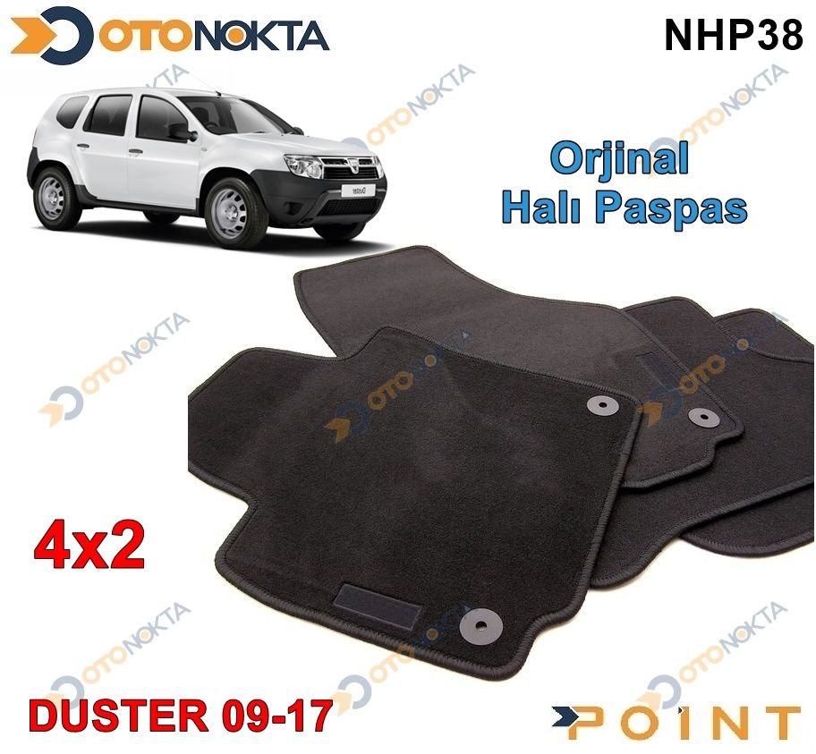 HALI PASPAS ORJINAL GECMELI SIYAH DUSTER 4*2 09-17