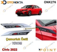 CAMURLUK USTU VENTIL DEKORU KROM CIVIC 2022 POINT
