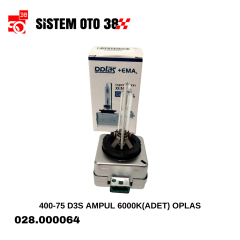 400-75 D3S AMPUL 6000K(ADET) OPLAS |  | LED AYDINLATMA GRUBU