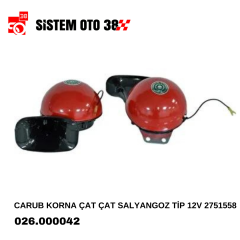 CARUB KORNA ÇAT ÇAT SALYANGOZ TİP 12V 2751558 |  | KORNALAR