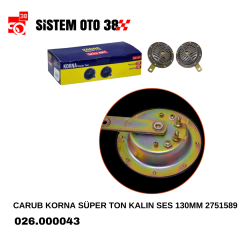 CARUB KORNA SÜPER TON KALIN SES 130MM 2751589 |  | KORNALAR