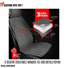 S DİZAYN TERLETMEZ MİNDER 2Lİ GRİ/BEYAZ/SİYAH |  | KOLTUK KILIF VE MİNDER