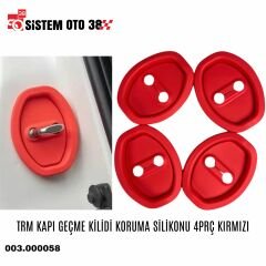 TRM KAPI GEÇME KİLİDİ KORUMA SİLİKONU 4PRÇ KIRMIZI |  | ARAÇ DIŞI AKSESUARLAR