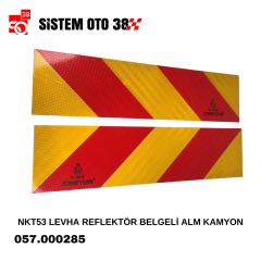 NKT53 LEVHA REFLEKTÖR BELGELİ ALM KAMYON |  | MUHTELİF ÜRÜNLER