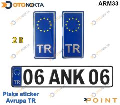 ARMA STICKER YAPISMA PLAKA AVRUPA TR