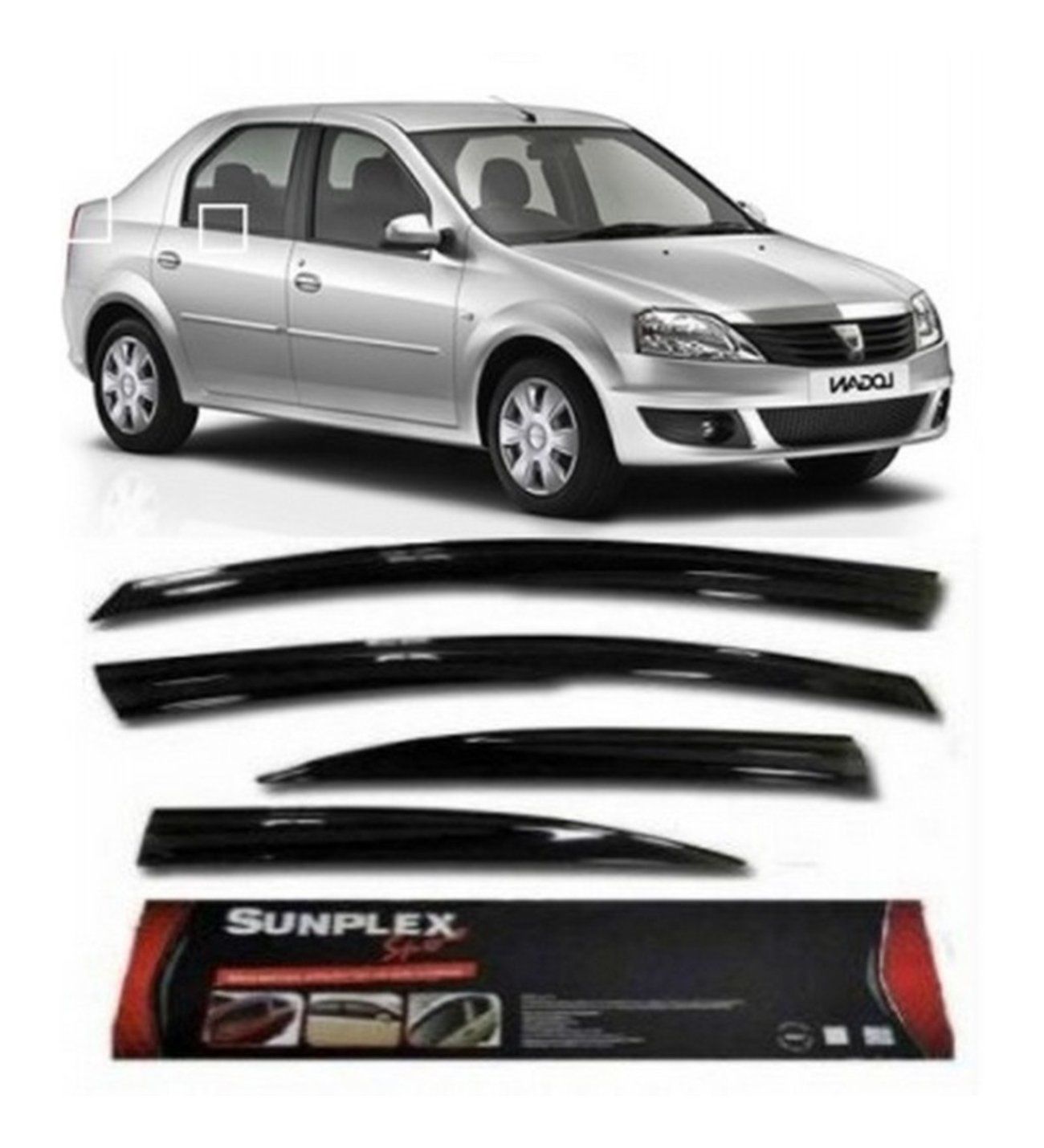 DACIA LOGAN 05-12  MUGEN CAM RÜZGARLIĞI ÖN-ARKA | SUNPLEX
