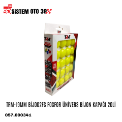 TRM-19MM BİJ002FS FOSFOR ÜNİVERS BİJON KAPAĞI 20Lİ |  | MUHTELİF ÜRÜNLER