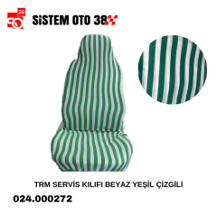 TRM SERVİS KILIFI BEYAZ YEŞİL ÇİZGİLİ |  | KOLTUK KILIF VE MİNDER