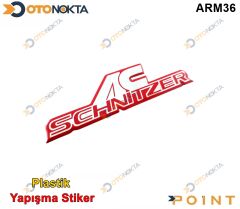 ARMA STICKER YAPISMA AC SCHNITZER KIRMIZI