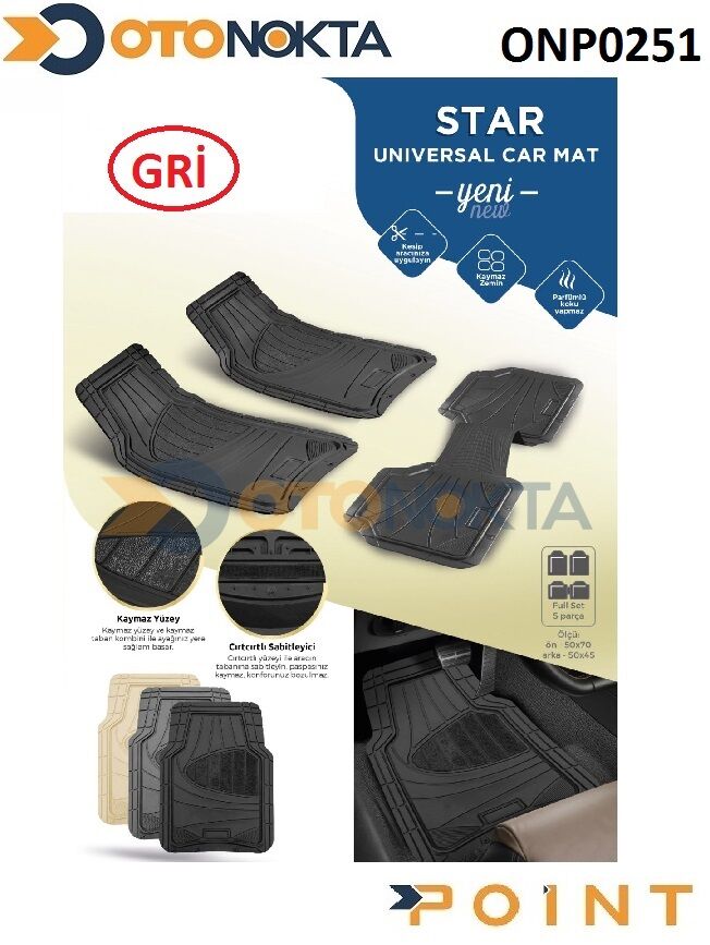 PASPAS UNIVERSAL STAR HAVUZLU GRI PROMATS