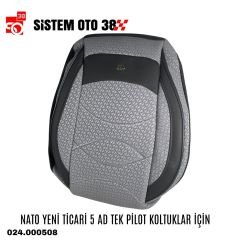 NATO YENİ TİCARİ 5 AD TEK PİLOT KOLTUKLAR İÇİN |  | KOLTUK KILIF VE MİNDER