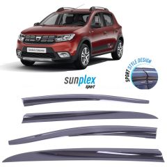 DACIA SANDERO 08-20 STEPWAY MUGEN CAM RÜZGARLIĞI ÖN-ARKA | SUNPLEX
