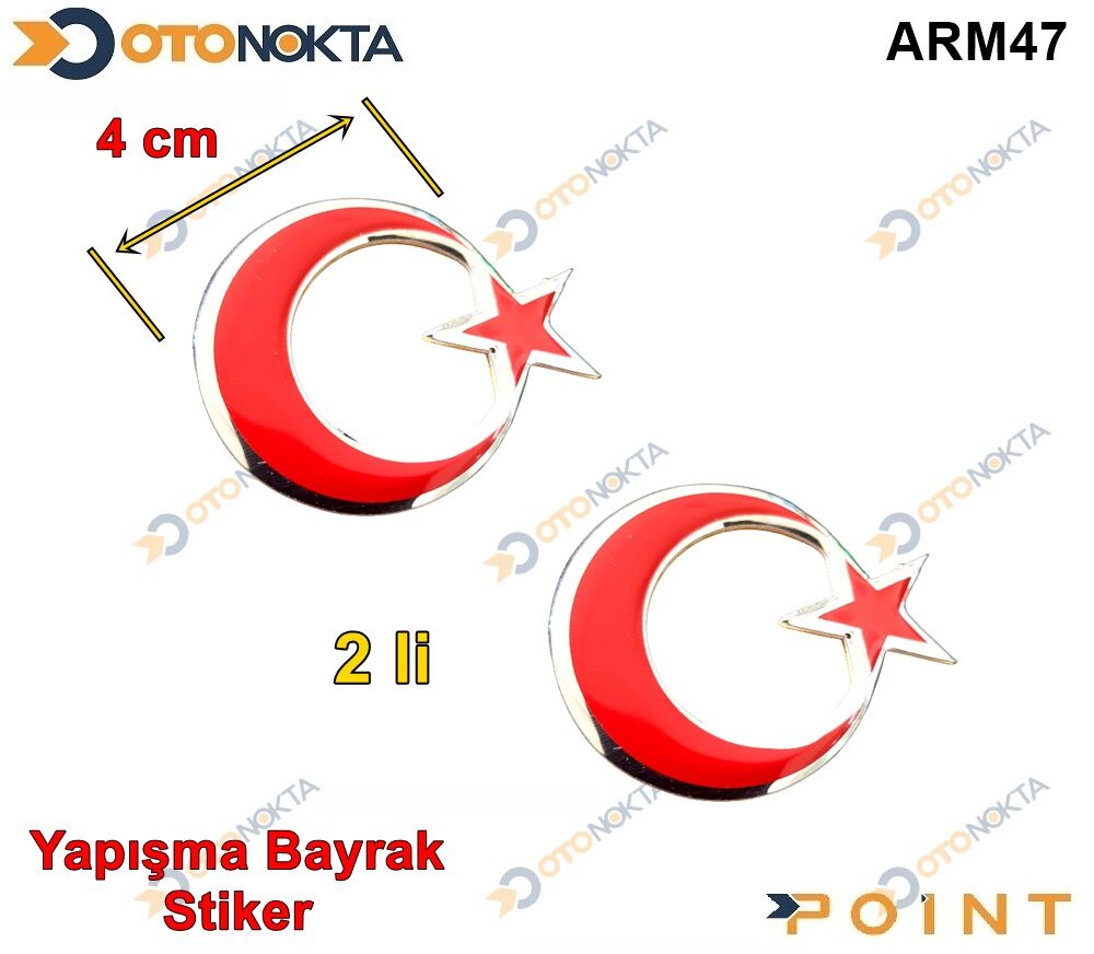 ARMA STICKER YAPISMA BAYRAK KUCUK 2 LI