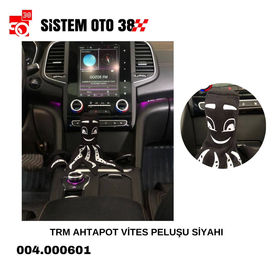 TRM AHTAPOT VİTES PELUŞU SİYAH |  | ARAÇ İÇİ AKSESUARLAR