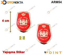 ARMA STICKER YAPISMA TAC KIRMIZI